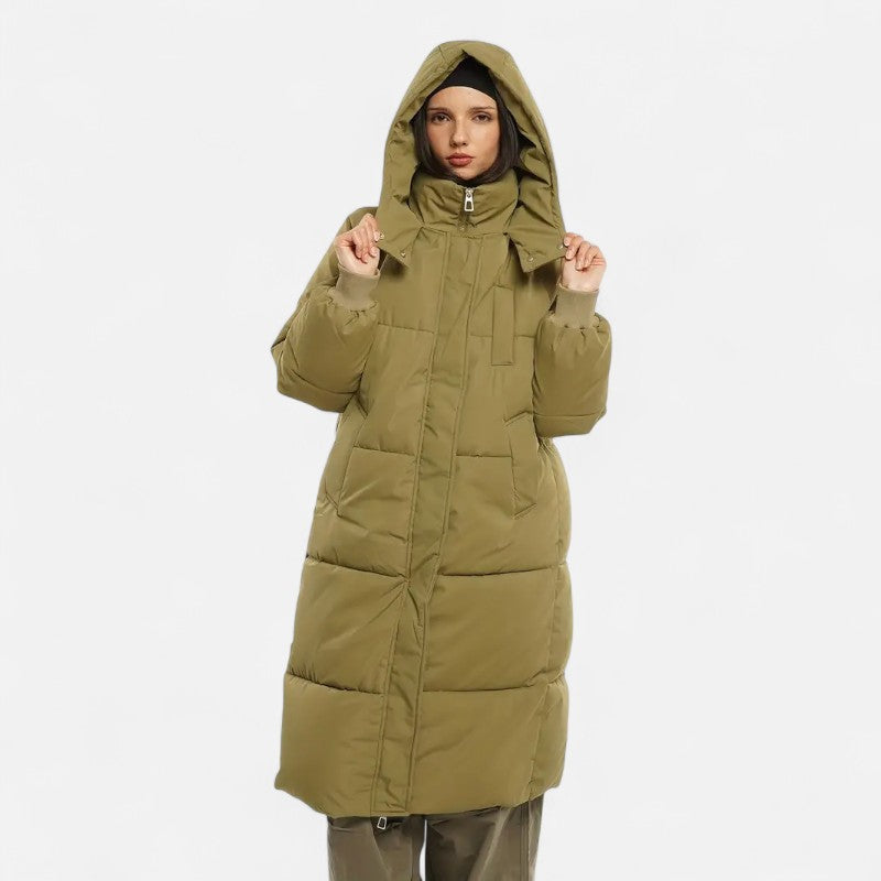 Élan Urbain™ | Doudoune longue classique à capuche pour femme