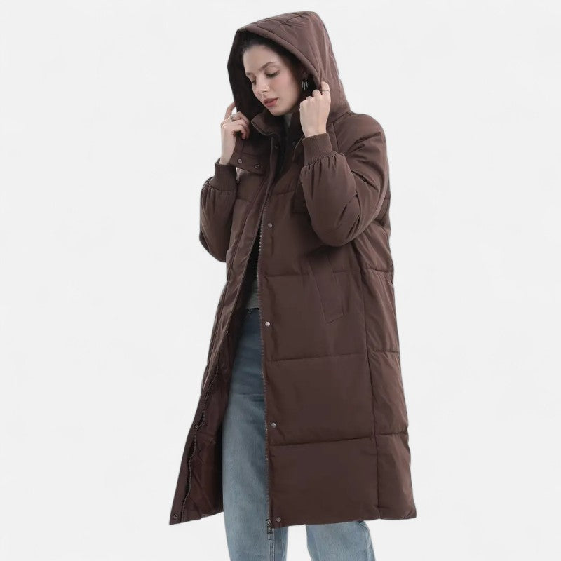 Élan Urbain™ | Doudoune longue classique à capuche pour femme