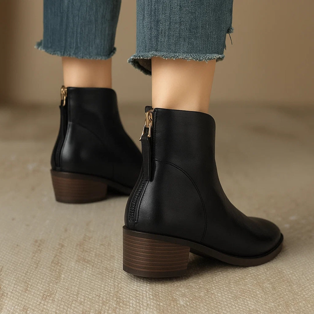 Élan Urbain™ | Bottines luxueuses à talon bas
