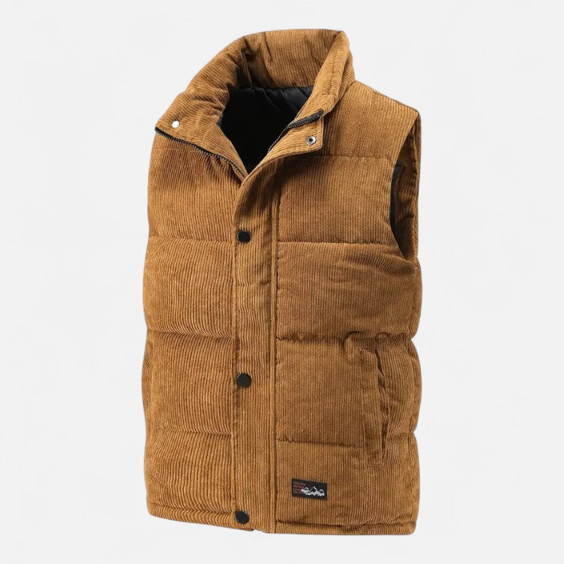 Élan Urbain™ | Gilet sans manches en velours côtelé pour homme