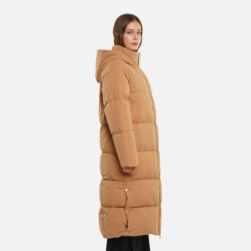 Élan Urbain™ | Doudoune longue imperméable avec double zip pour femme