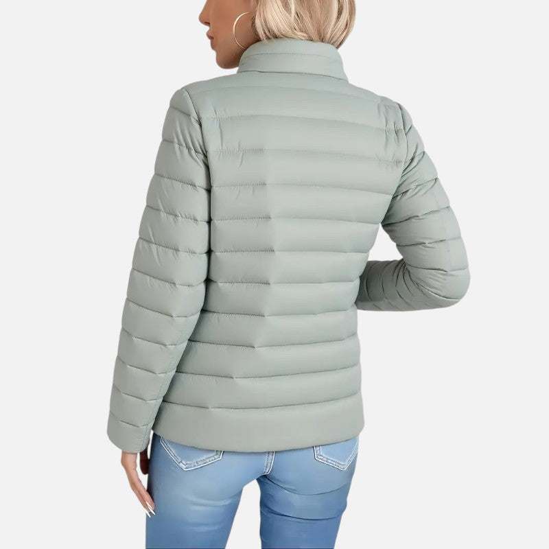 Élan Urbain™ | Manteau d’hiver léger à col montant pour femme