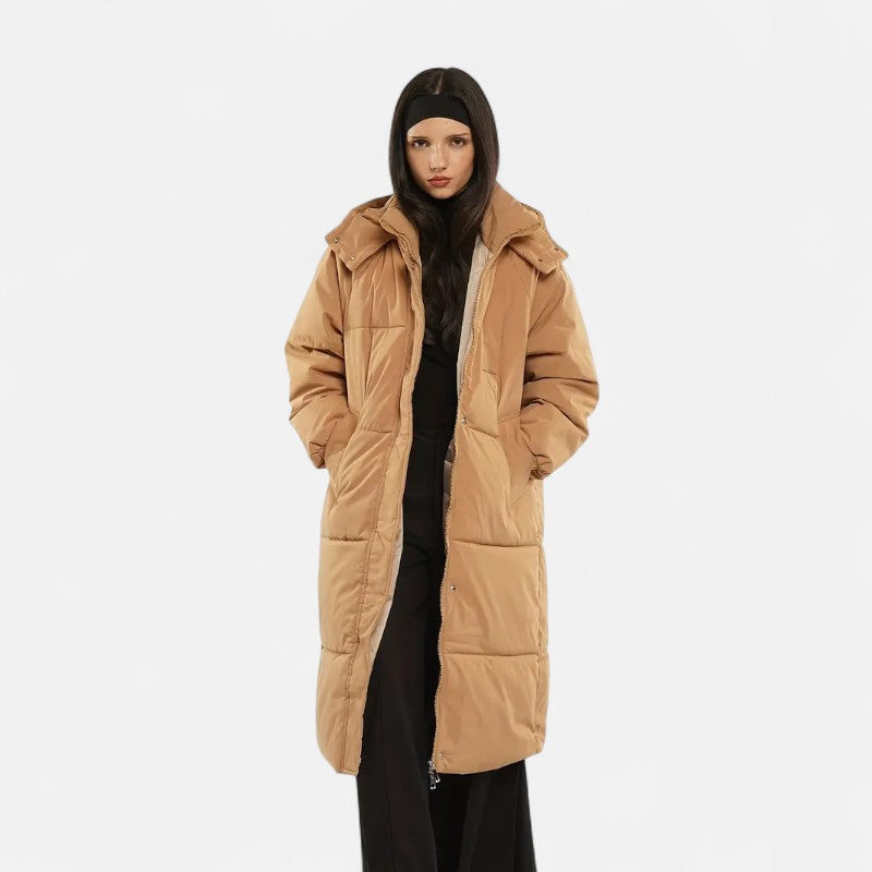 Élan Urbain™ | Doudoune longue classique à capuche pour femme