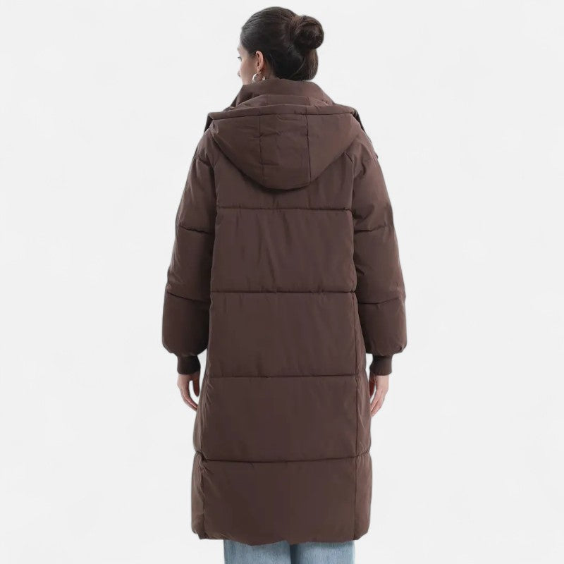 Élan Urbain™ | Doudoune longue classique à capuche pour femme