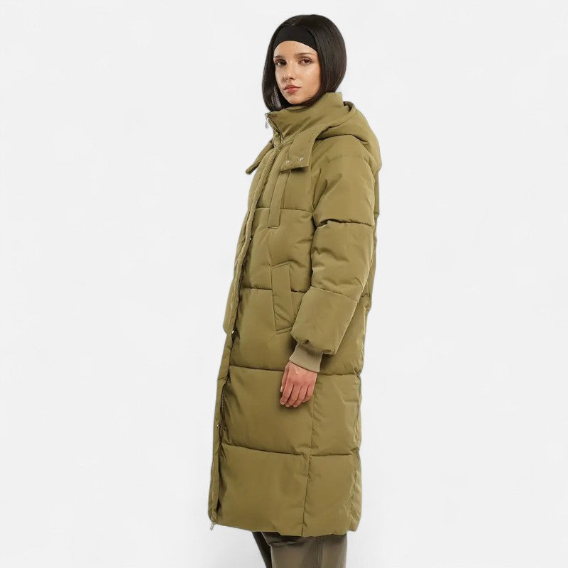 Élan Urbain™ | Doudoune longue classique à capuche pour femme