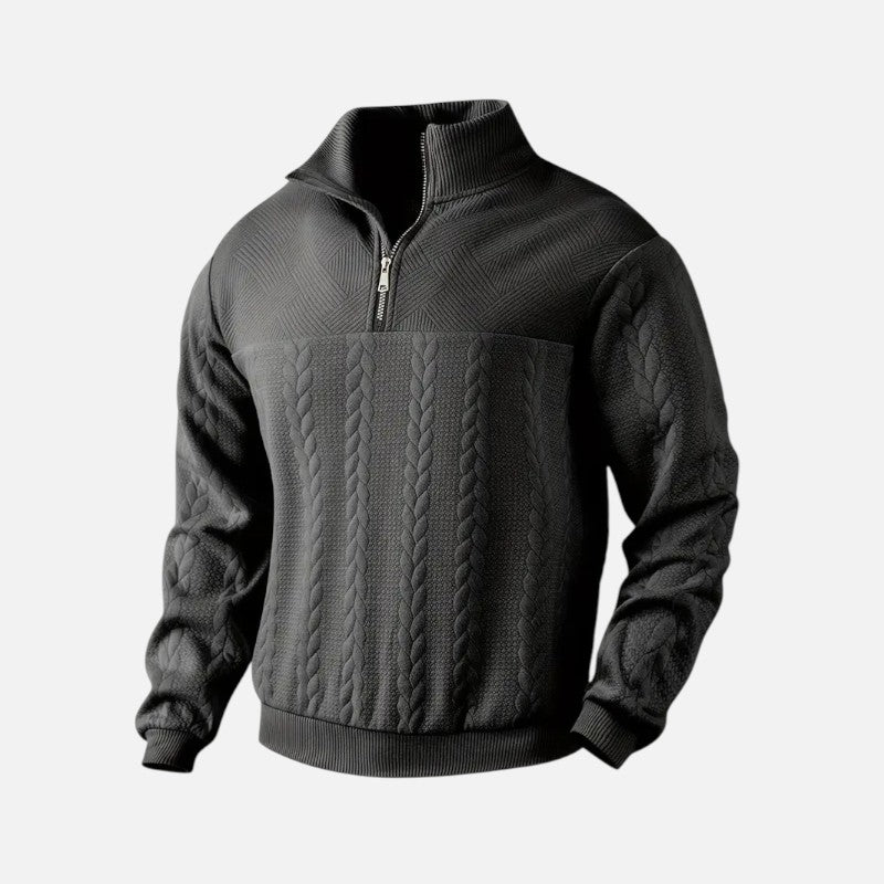 Élan Urbain™ | Sweat-shirt à manches longues et fermeture éclair pour homme