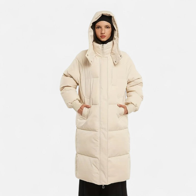 Élan Urbain™ | Doudoune longue classique à capuche pour femme