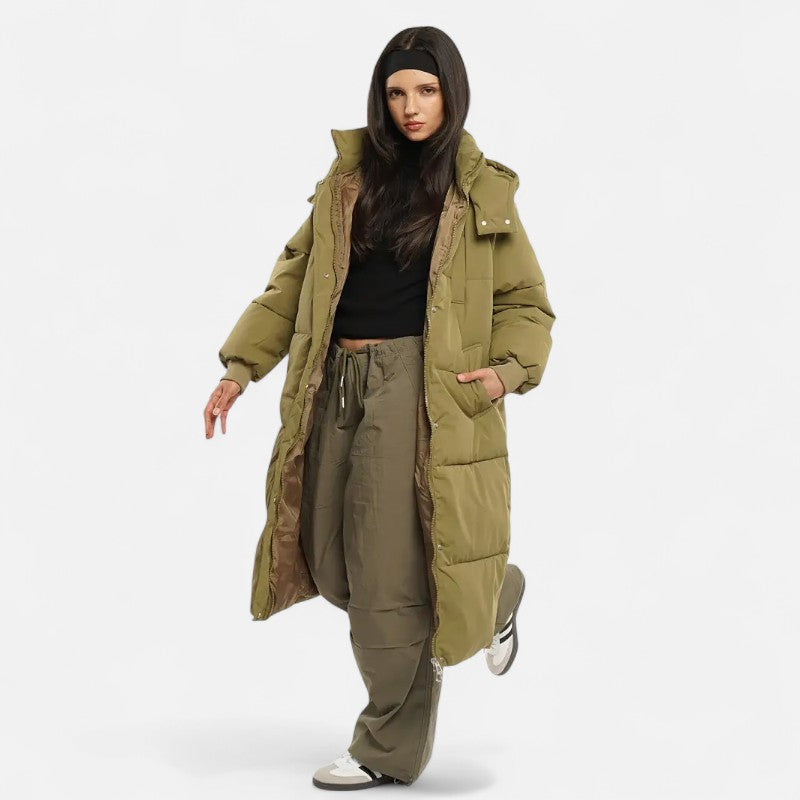 Élan Urbain™ | Doudoune longue classique à capuche pour femme