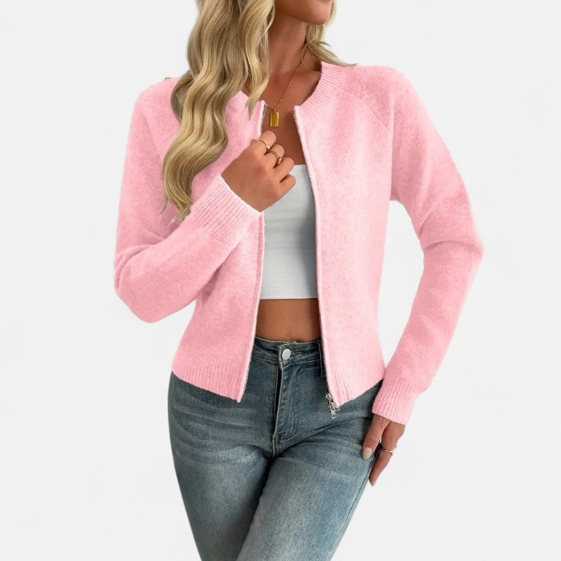 Élan Urbain™ | Cardigan élégant en fausse fourrure pour femme