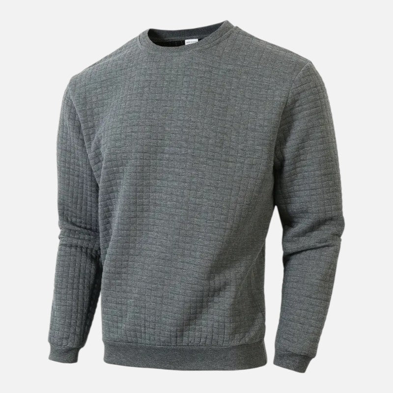 Élan Urbain™ | Pull à manches longues à carreaux bohèmes pour homme