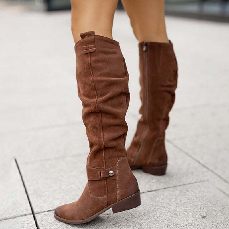 Élan Urbain™ | Bottes en daim confortables et chaudes pour femmes