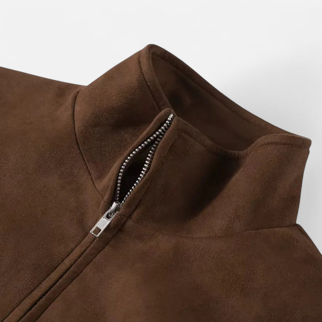 Élan Urbain™ | Veste à col montant en daim