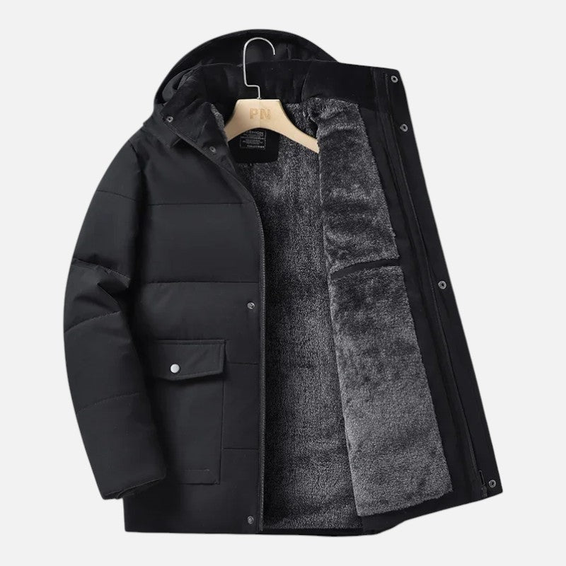 Élan Urbain™ | Parka d'Hiver Doublée Cachemire