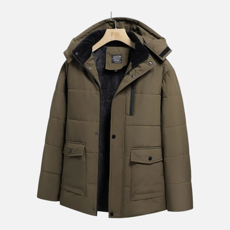 Élan Urbain™ | Parka d'Hiver Doublée Cachemire