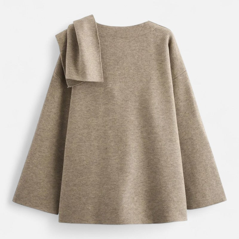 Élan Urbain™ | Manteau d'hiver asymétrique en peluche pour femme