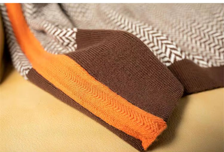 Élan Urbain™ | Col Roulé Luxe en Herringbone