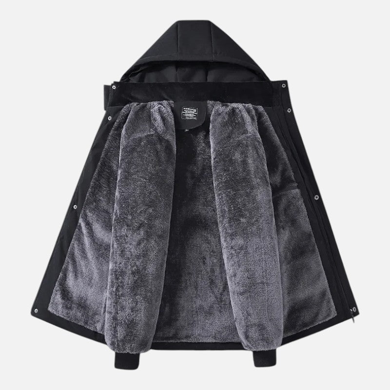 Élan Urbain™ | Parka d'Hiver Doublée Cachemire