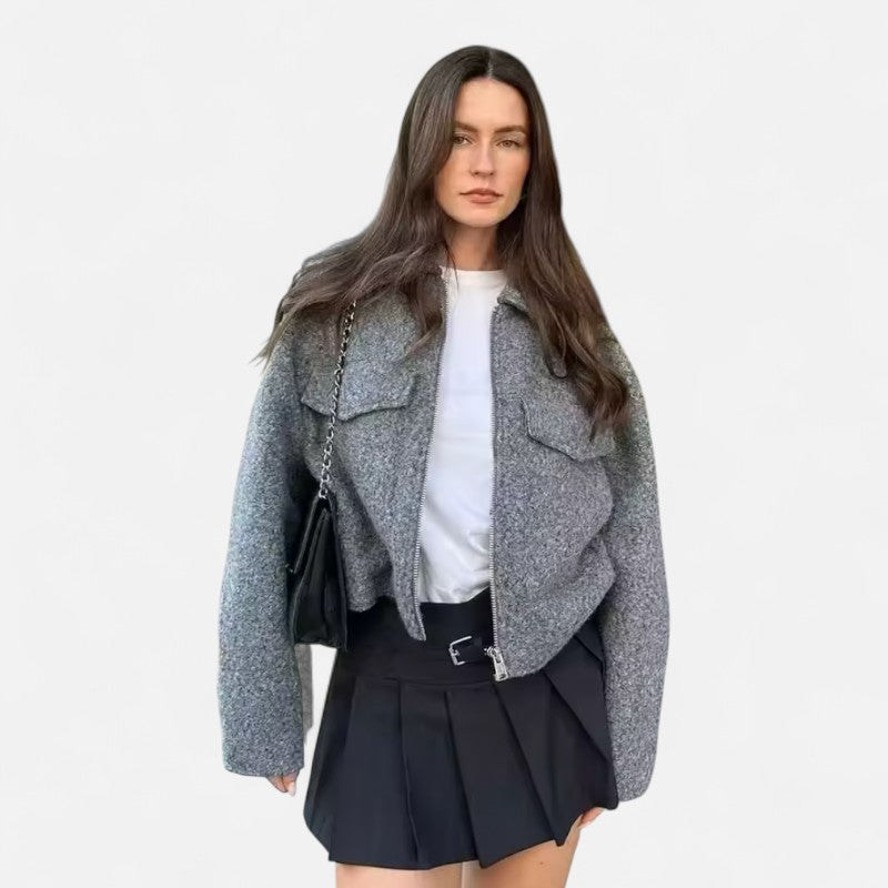 Élan Urbain™ | Veste zippée en polyester pour femme