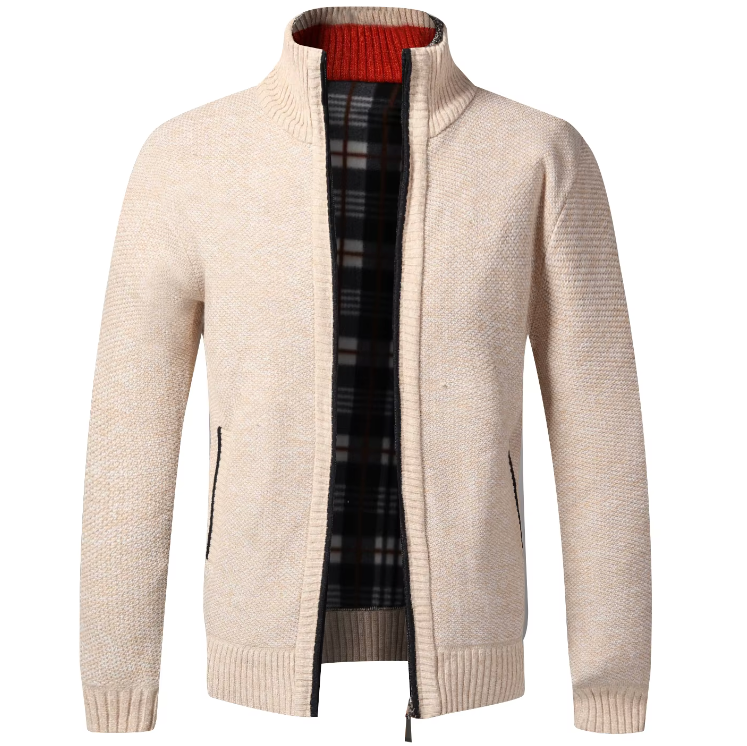 Élan Urbain™ – Gilet Zippé Hiver Doublé Polaire – Chaleur, Confort & Style Classique