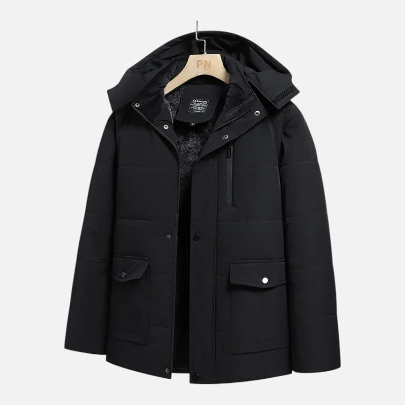 Élan Urbain™ | Parka d'Hiver Doublée Cachemire