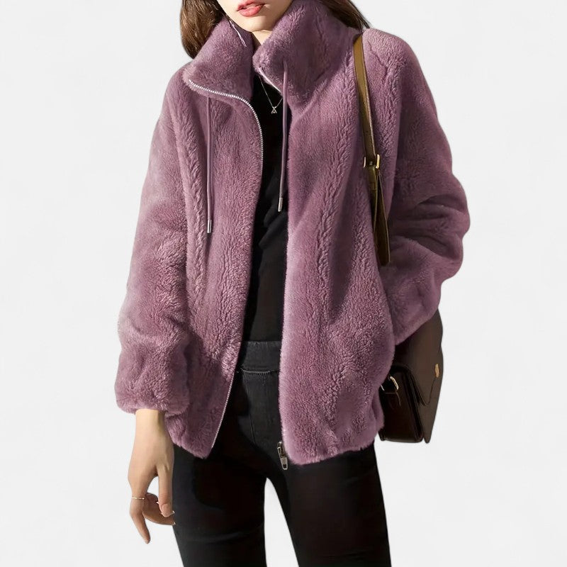 Élan Urbain™ | Manteau teddy à cordon à serrer pour femme