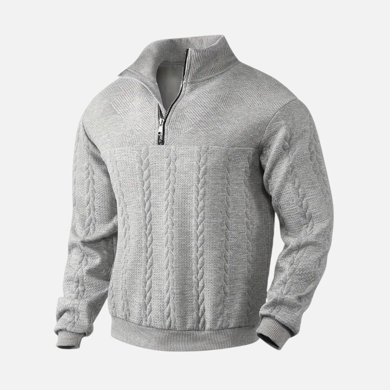 Élan Urbain™ | Sweat-shirt à manches longues et fermeture éclair pour homme