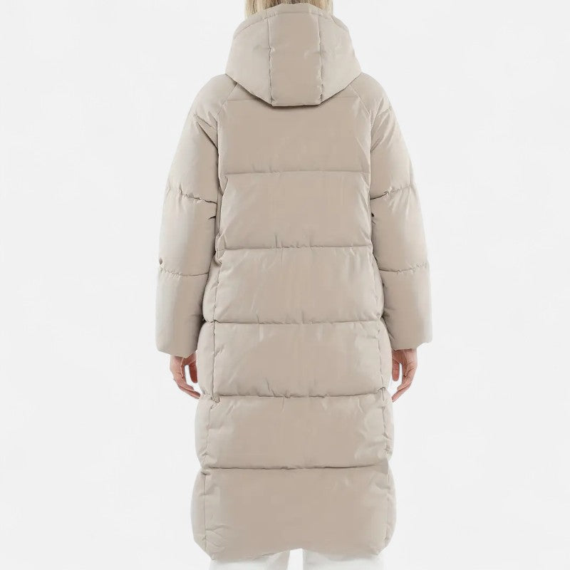 Élan Urbain™ | Doudoune longue à capuche Premium pour femme