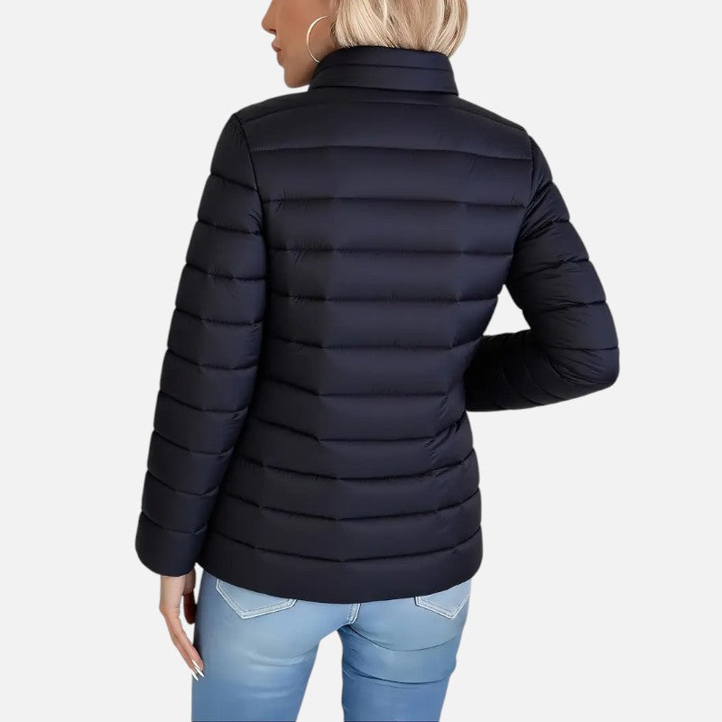 Élan Urbain™ | Manteau d’hiver léger à col montant pour femme