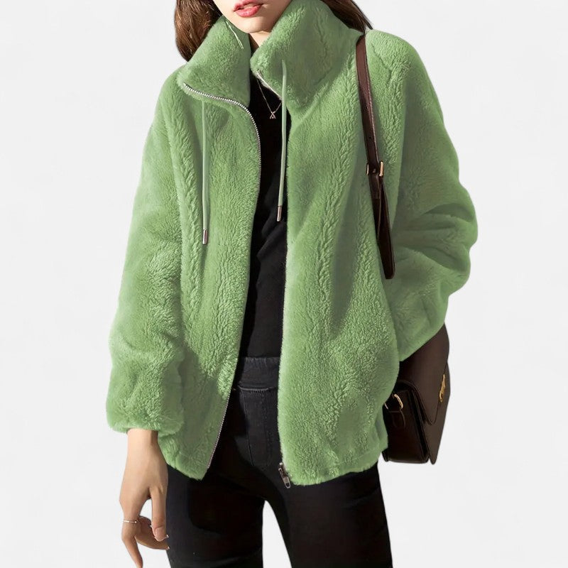 Élan Urbain™ | Manteau teddy à cordon à serrer pour femme