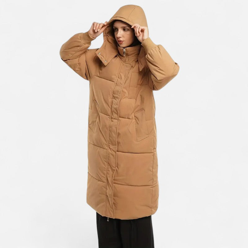 Élan Urbain™ | Doudoune longue classique à capuche pour femme