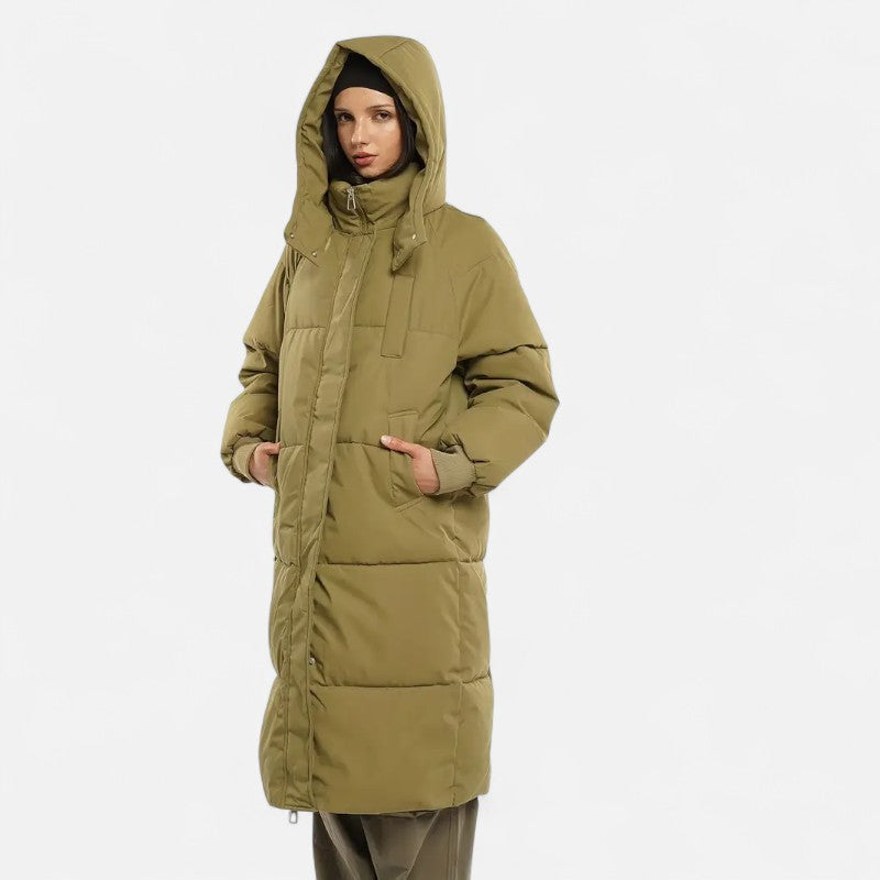 Élan Urbain™ | Doudoune longue classique à capuche pour femme