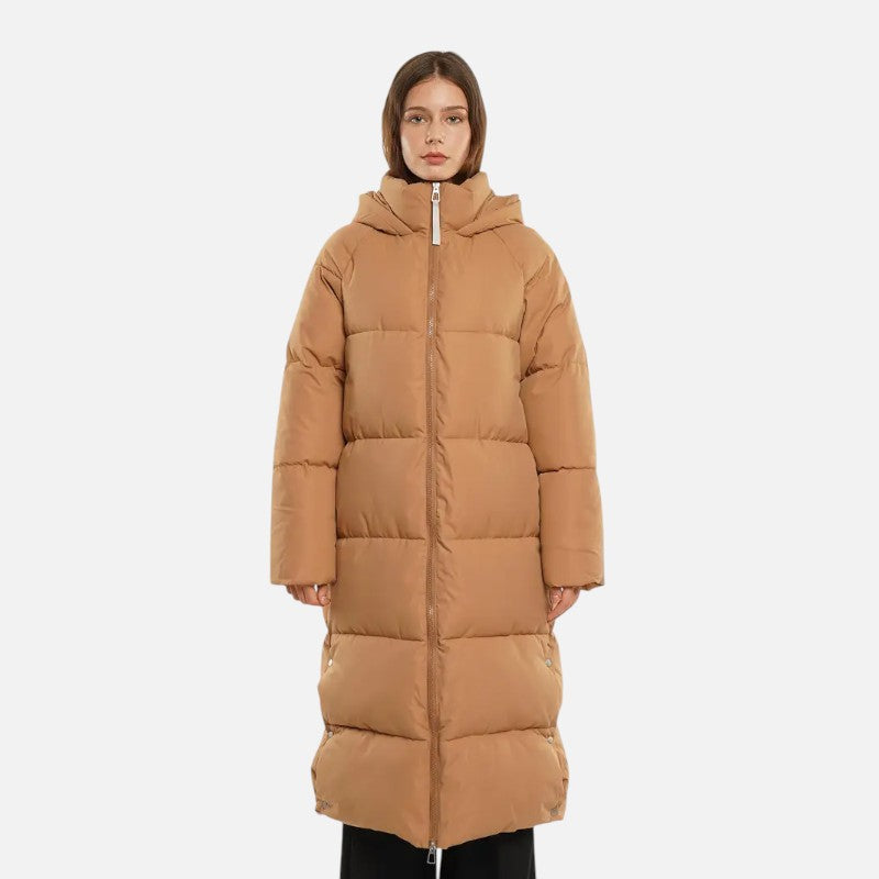 Élan Urbain™ | Doudoune longue imperméable avec double zip pour femme