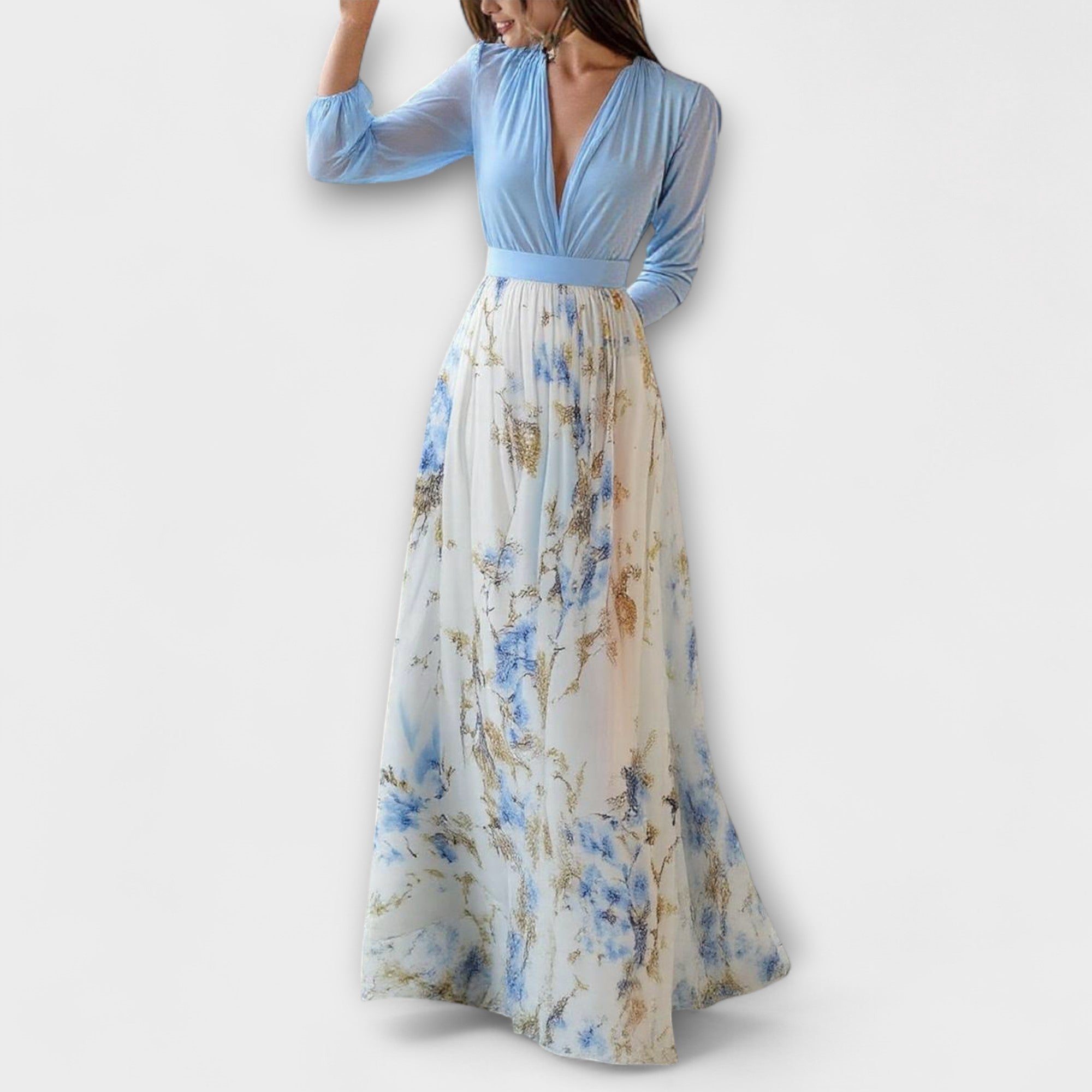 Élan Urbain™ | Robe Maxi à Imprimé Fleuri pour Femmes
