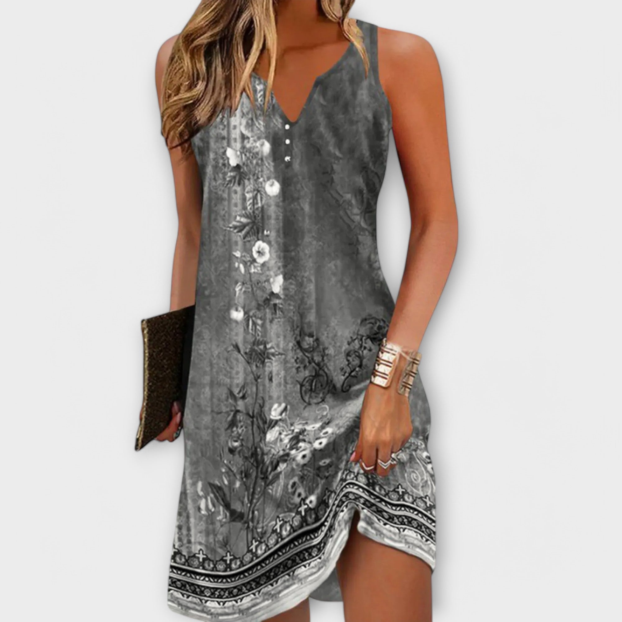 Élan Urbain™ | Robe Midi Floral pour Femmes