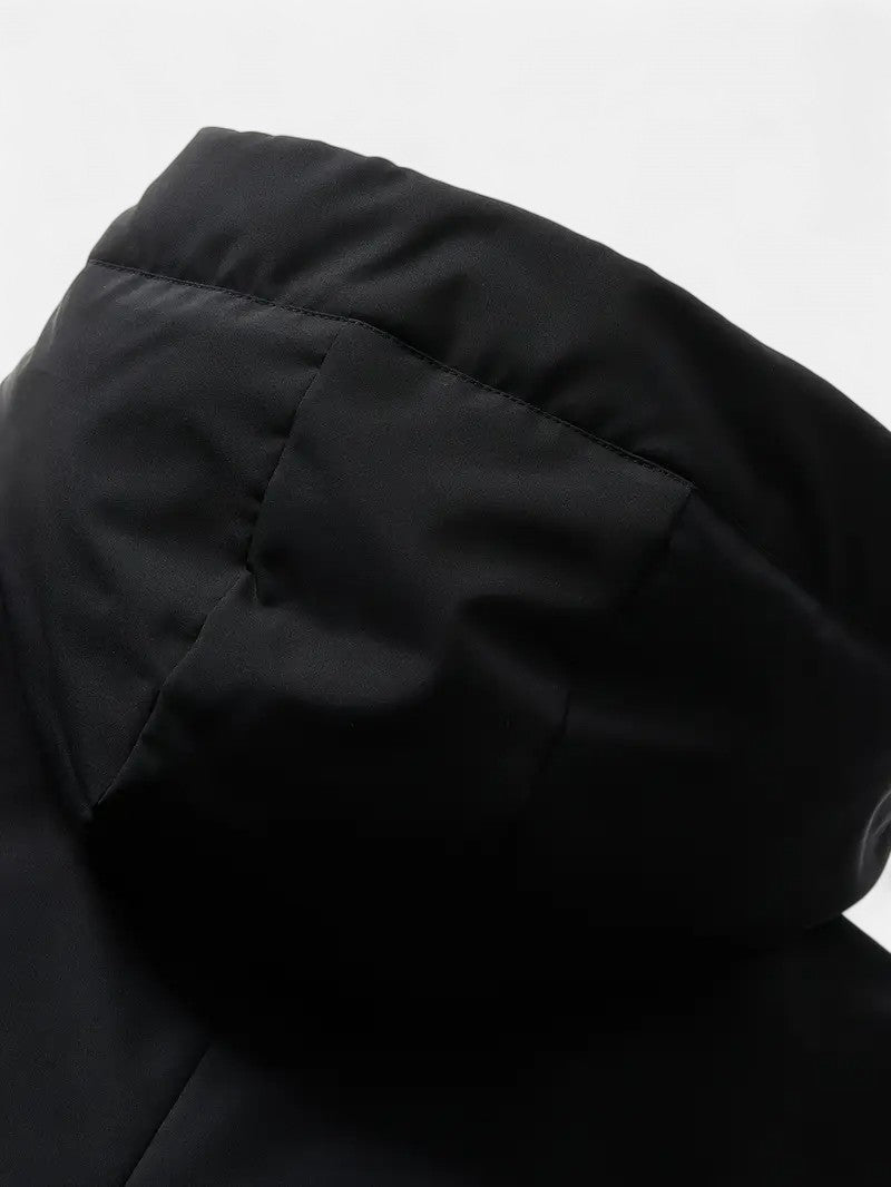 Élan Urbain™ | Manteau d’hiver grande taille à capuche pour homme