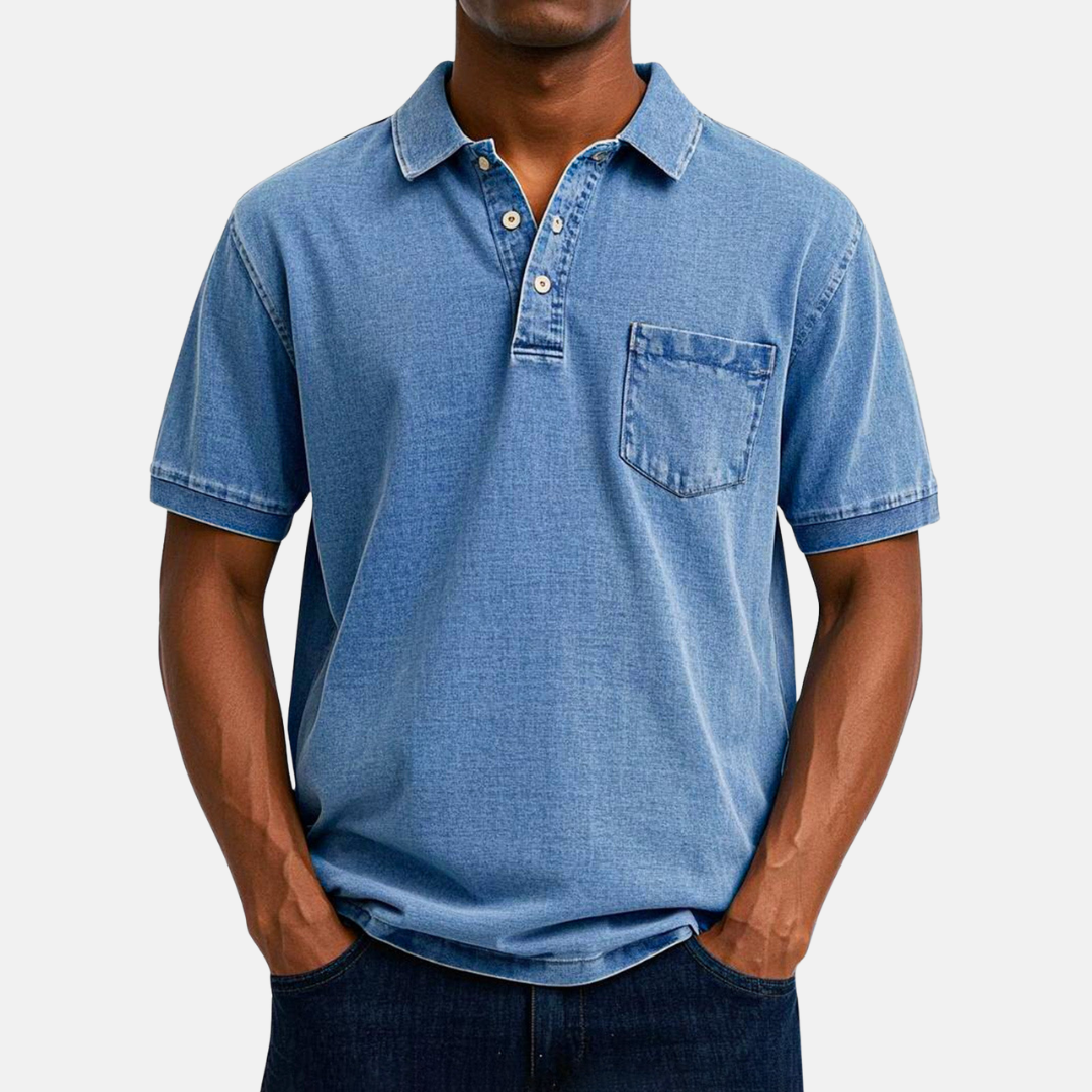 Élan Urbain™  - Chemise Polo Vintage Décontractée pour Homme