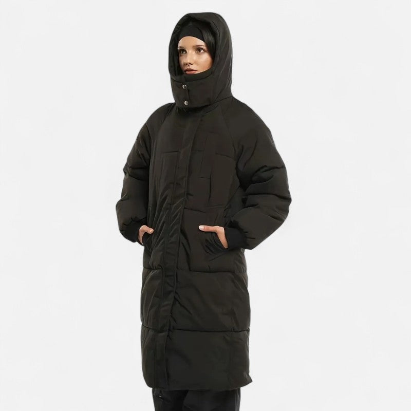 Élan Urbain™ | Doudoune longue classique à capuche pour femme