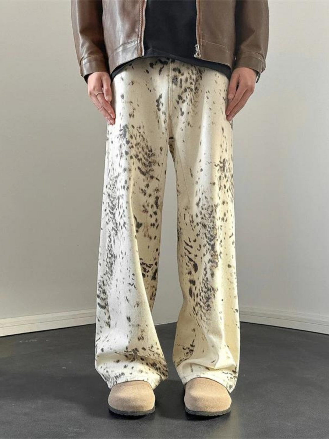 Vintage Century Leopard Print Jeans