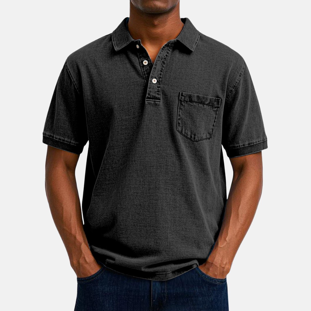 Élan Urbain™  - Chemise Polo Vintage Décontractée pour Homme