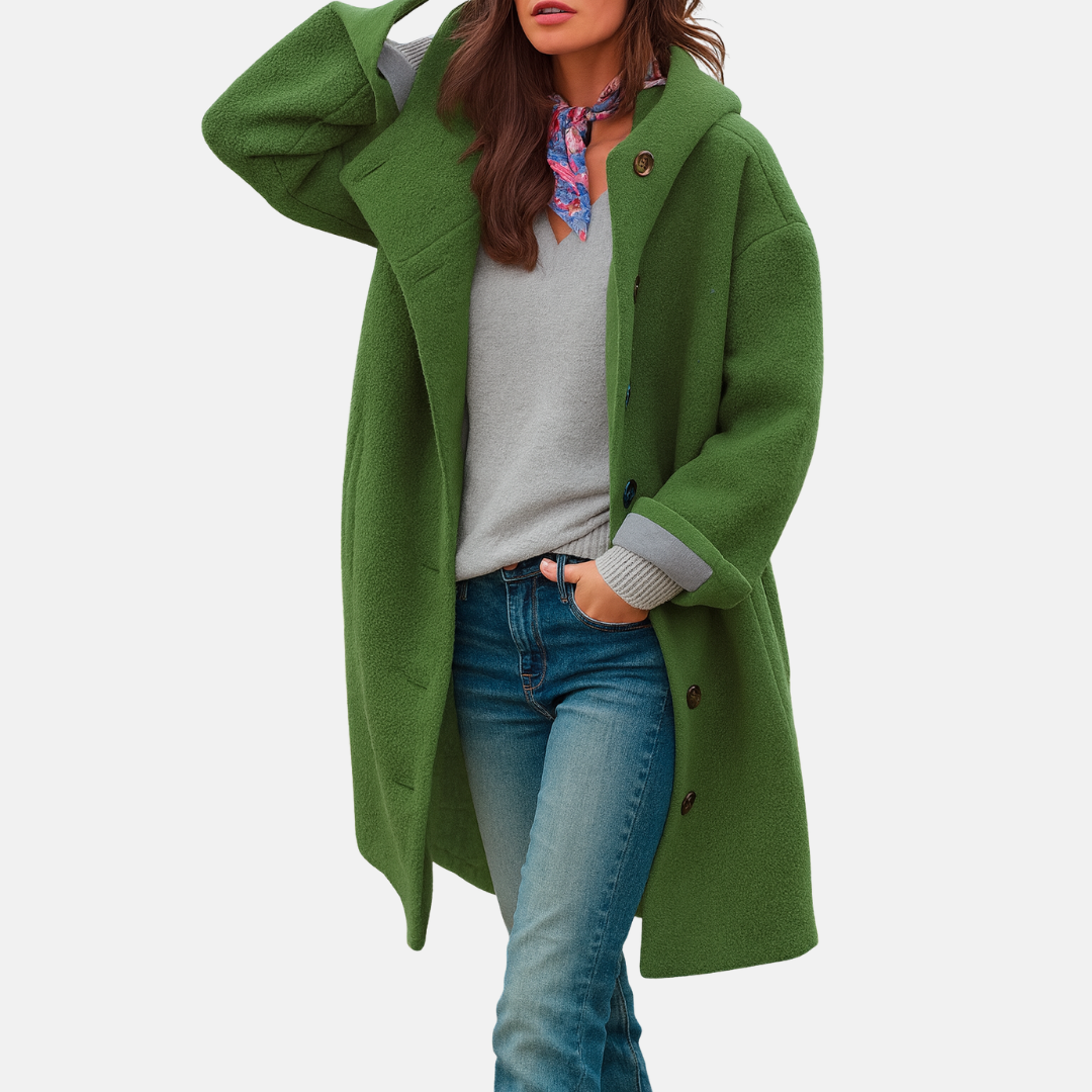 Élan Urbain™ | Manteau Mi-Long Confortable – Élégance & Chaleur Quotidienne