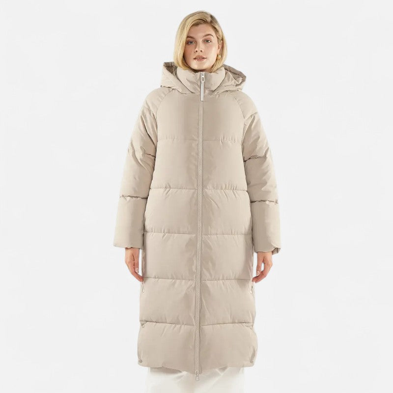 Élan Urbain™ | Doudoune longue à capuche Premium pour femme