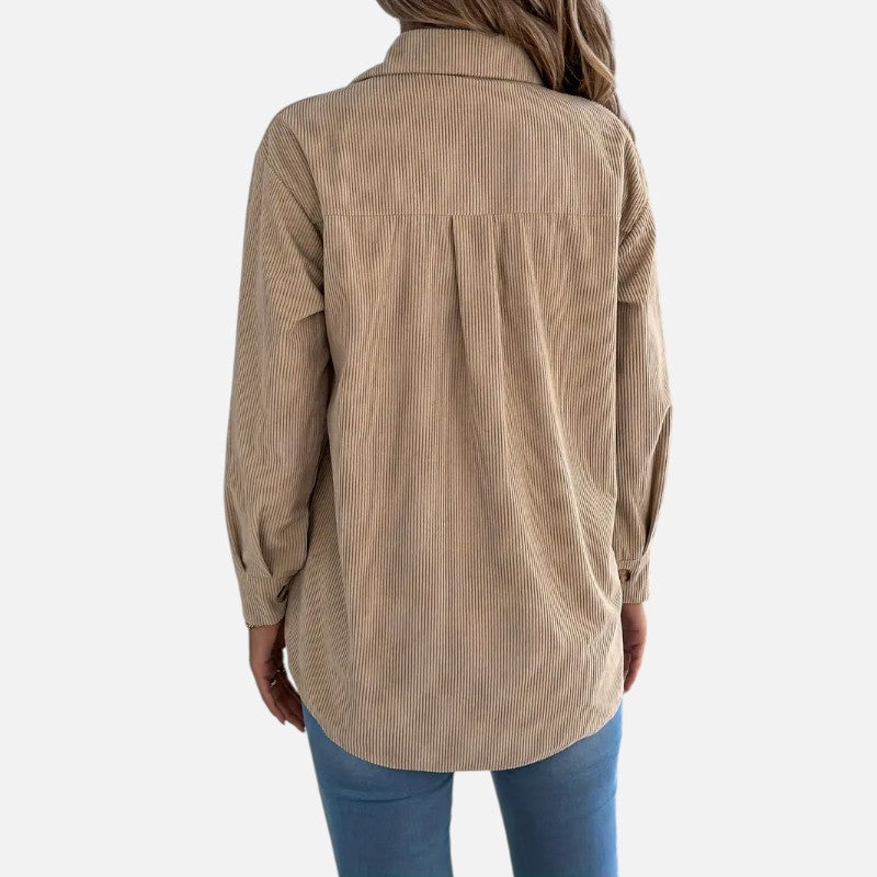 Élan Urbain™ | Veste en velours côtelé à manches longues pour femme