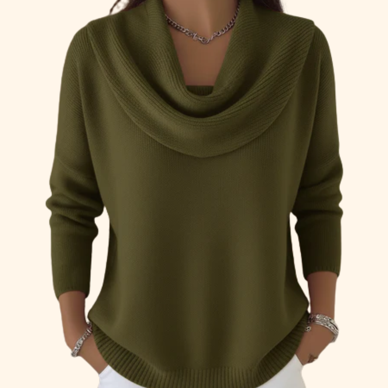 Scarlett™ Draped Neck Knit