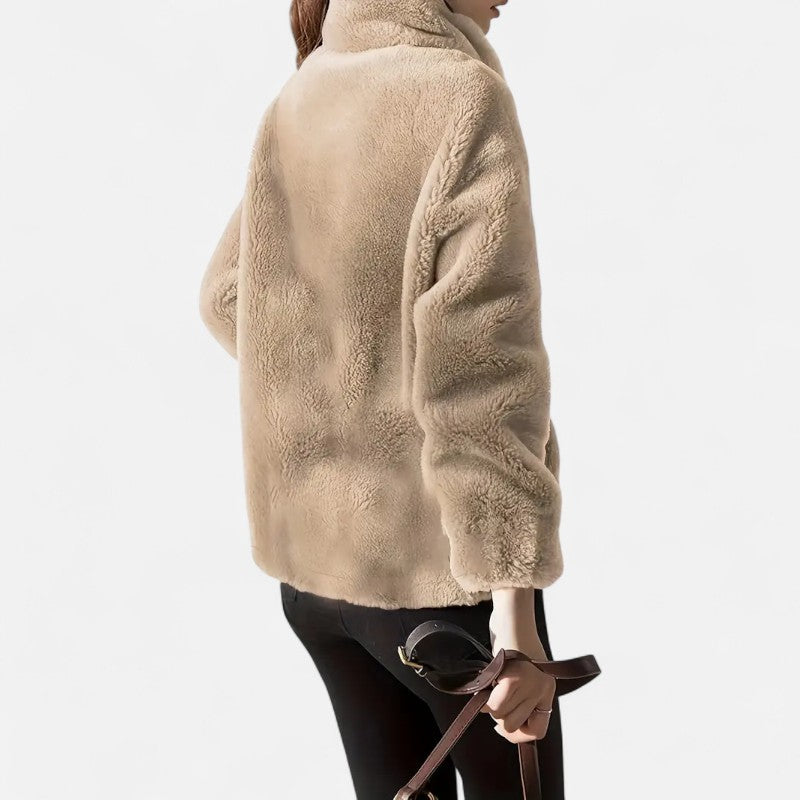 Élan Urbain™ | Manteau teddy à cordon à serrer pour femme