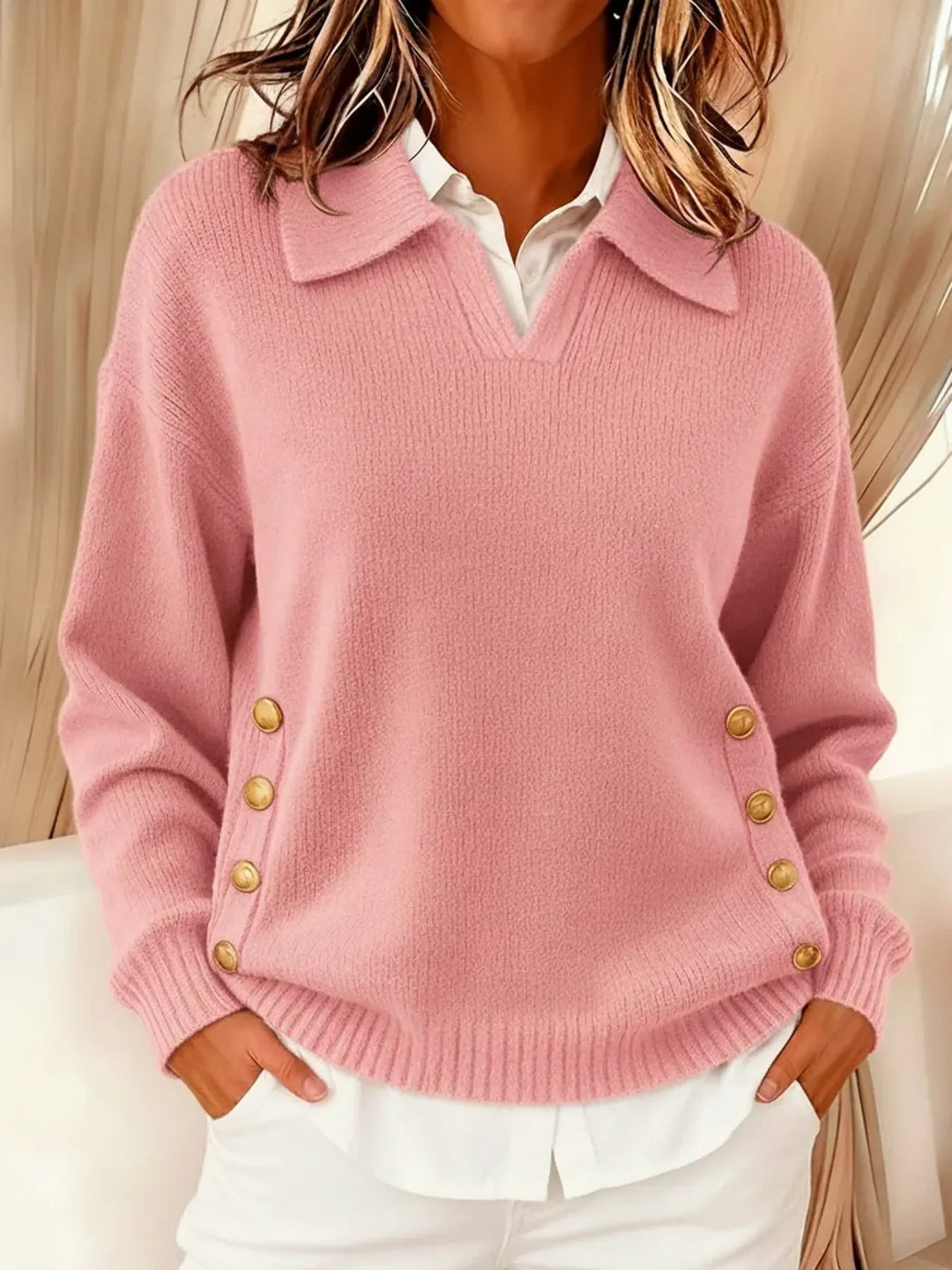 Georgia™ Relaxed Collar Knit