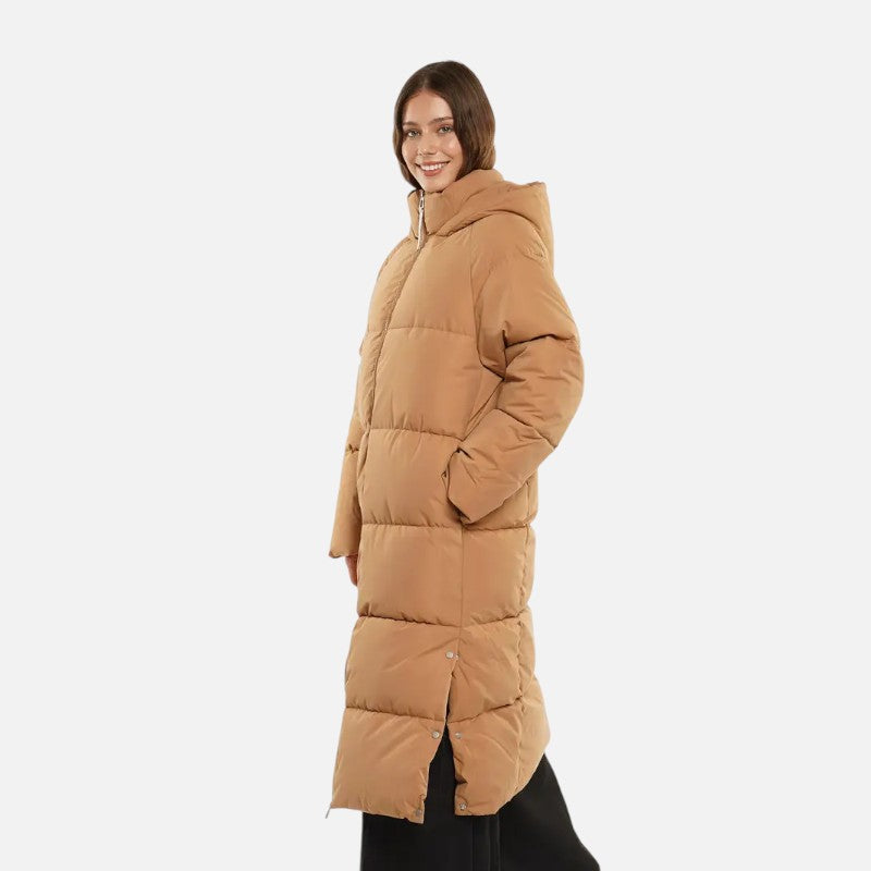 Élan Urbain™ | Doudoune longue imperméable avec double zip pour femme