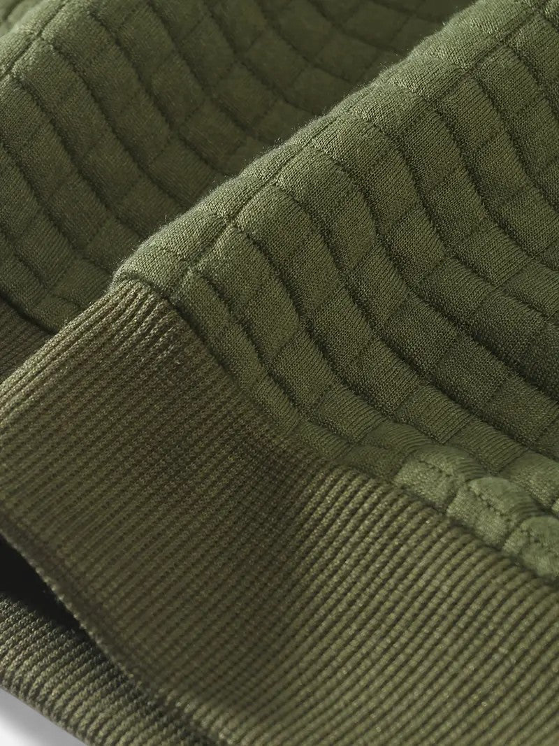 Élan Urbain™ | Pull à manches longues à carreaux bohèmes pour homme