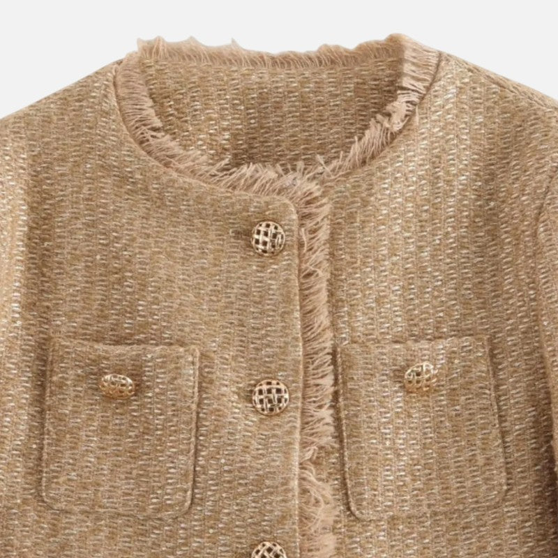 Élan Urbain™ | Veste chic en laine tweed