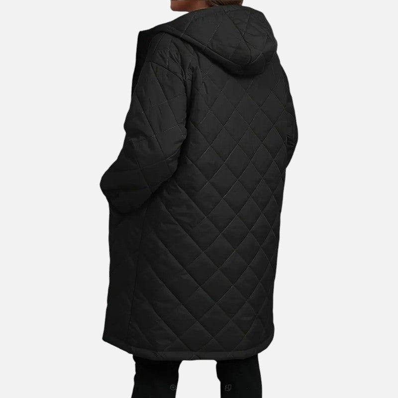 Élan Urbain™ | Manteau matelassé à capuche grande taille pour femme