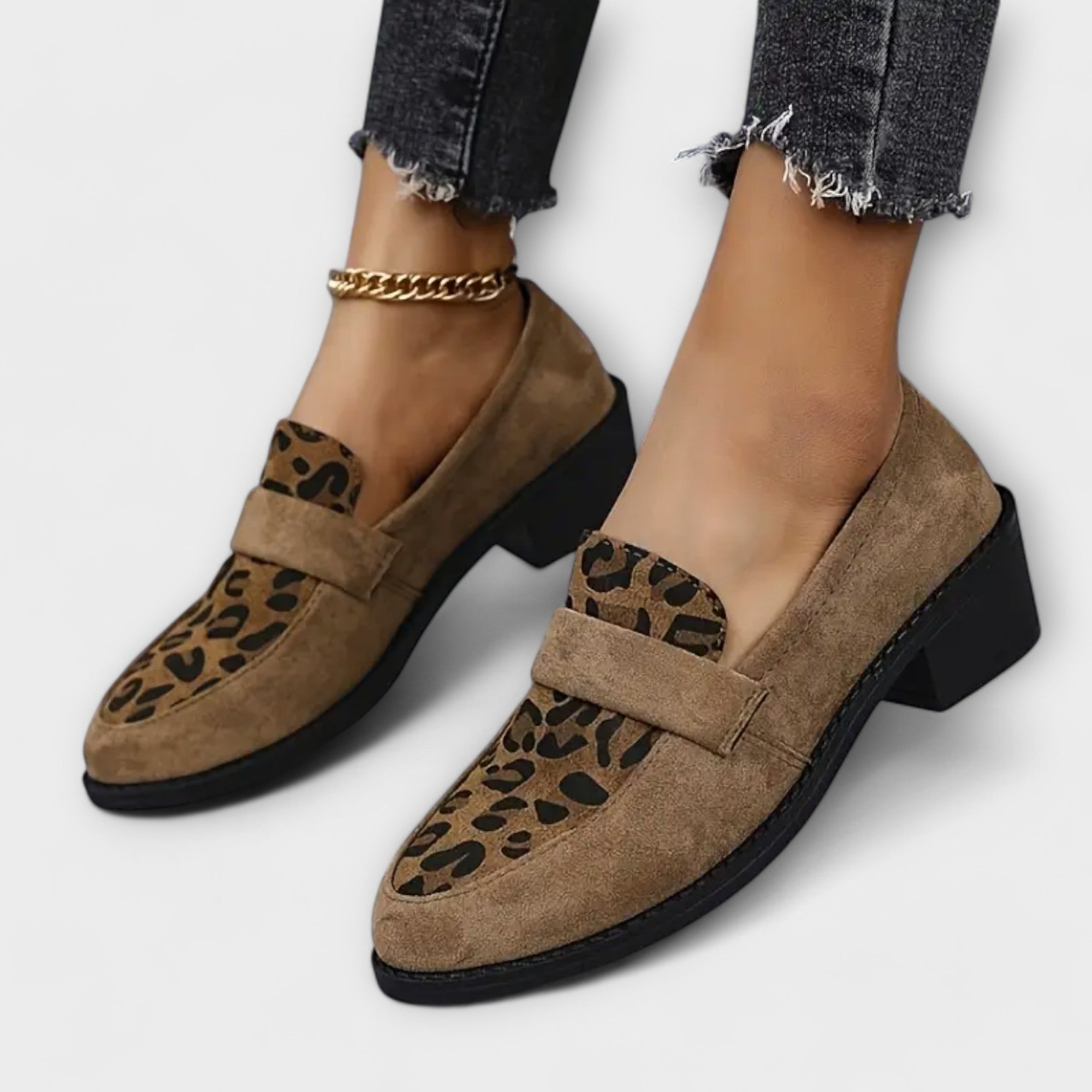 Élan Urbain™ | Chaussures élégantes pour femmes avec motif léopard